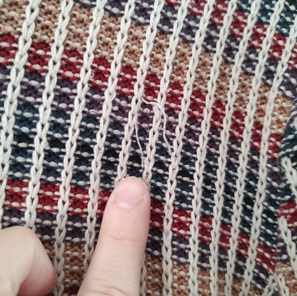 Multicolor V-Neck Sweater - Picture 10 of 11